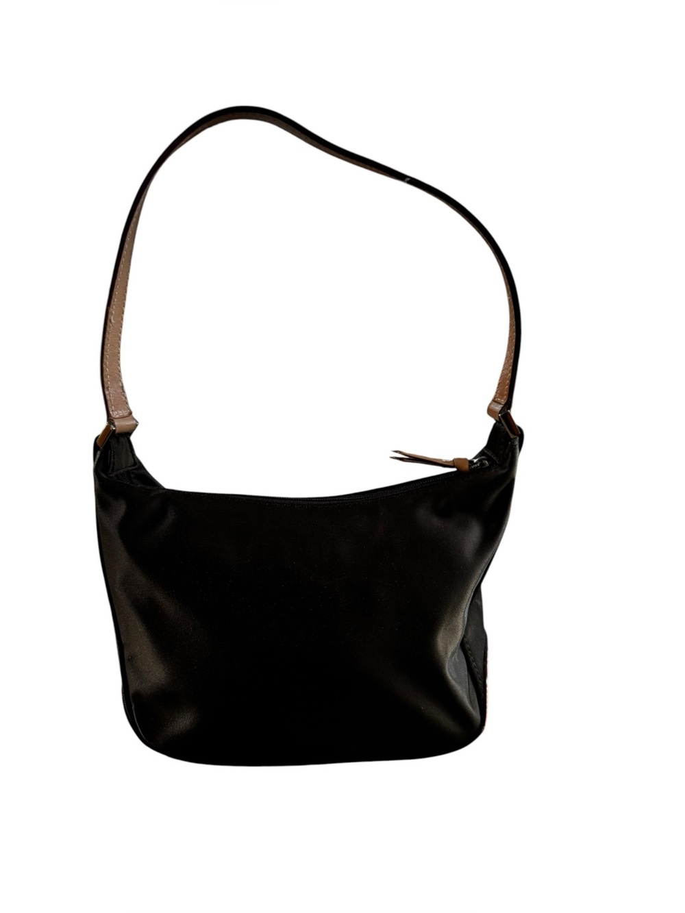 Kate Spade Brown Canvas/Tan Leather Mini Bag w Leather Strap